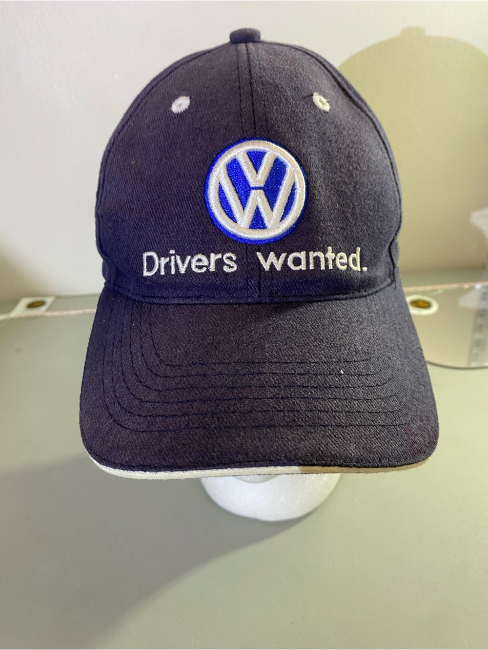 Volkswagen Drivers Wanted Jeans Men Black Baseball Cap with Blue VW eclypse